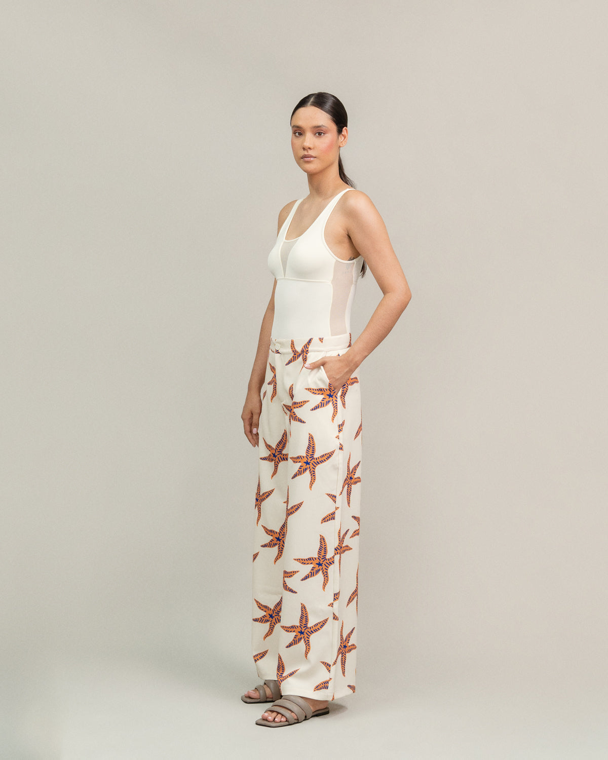 Pantalón Malia Estrellas Naranja