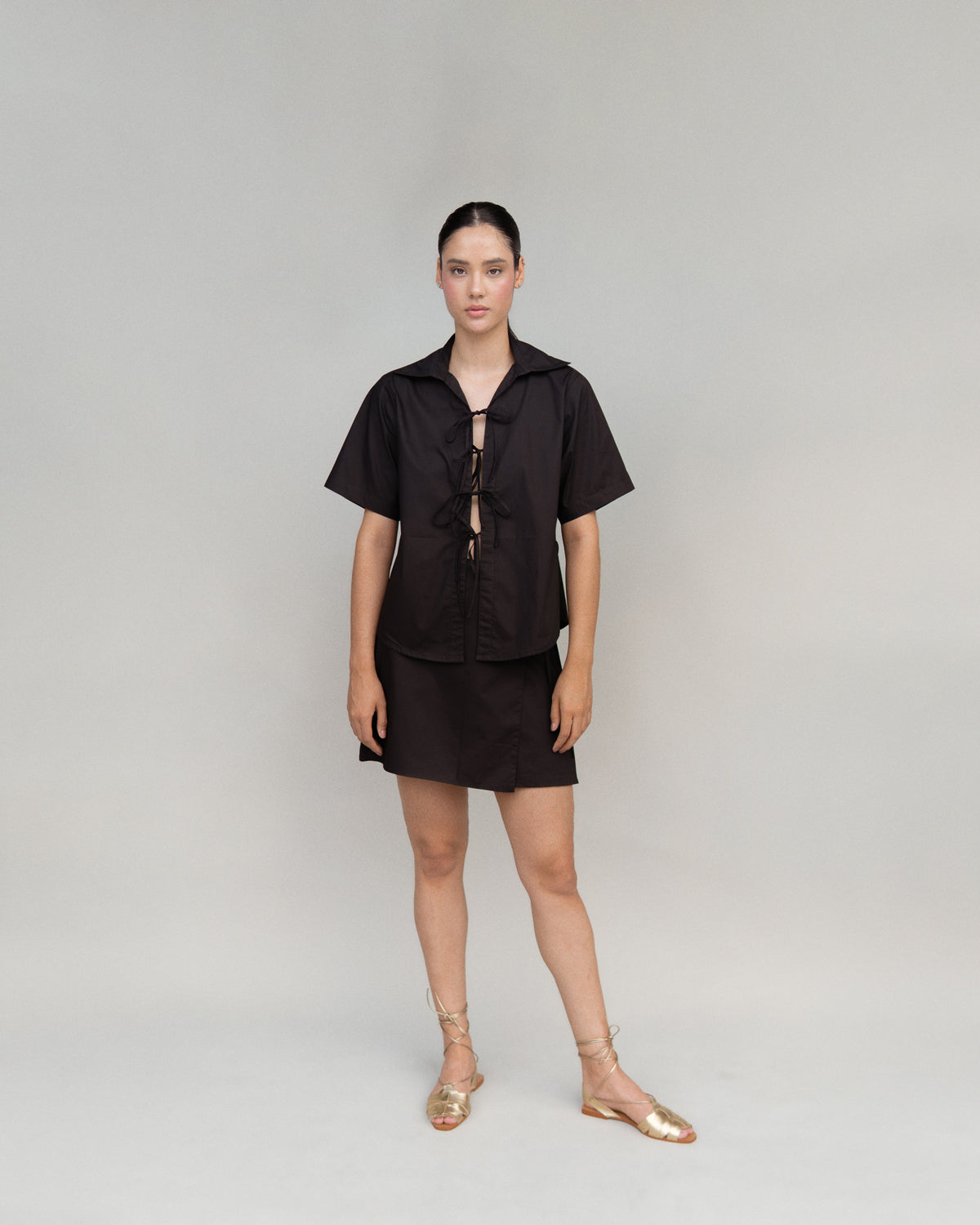 Falda Short Entrelazos Night