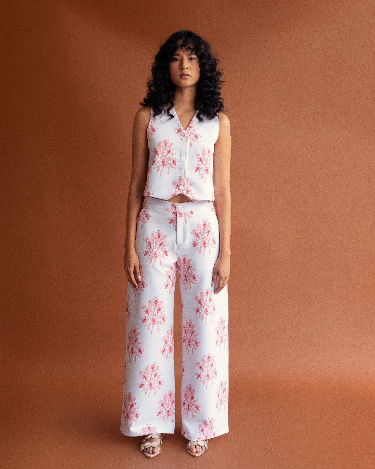 Chaleco Bouquet Coral