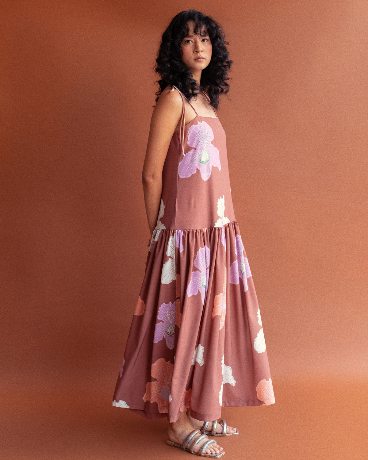 Vestido Cambria Café