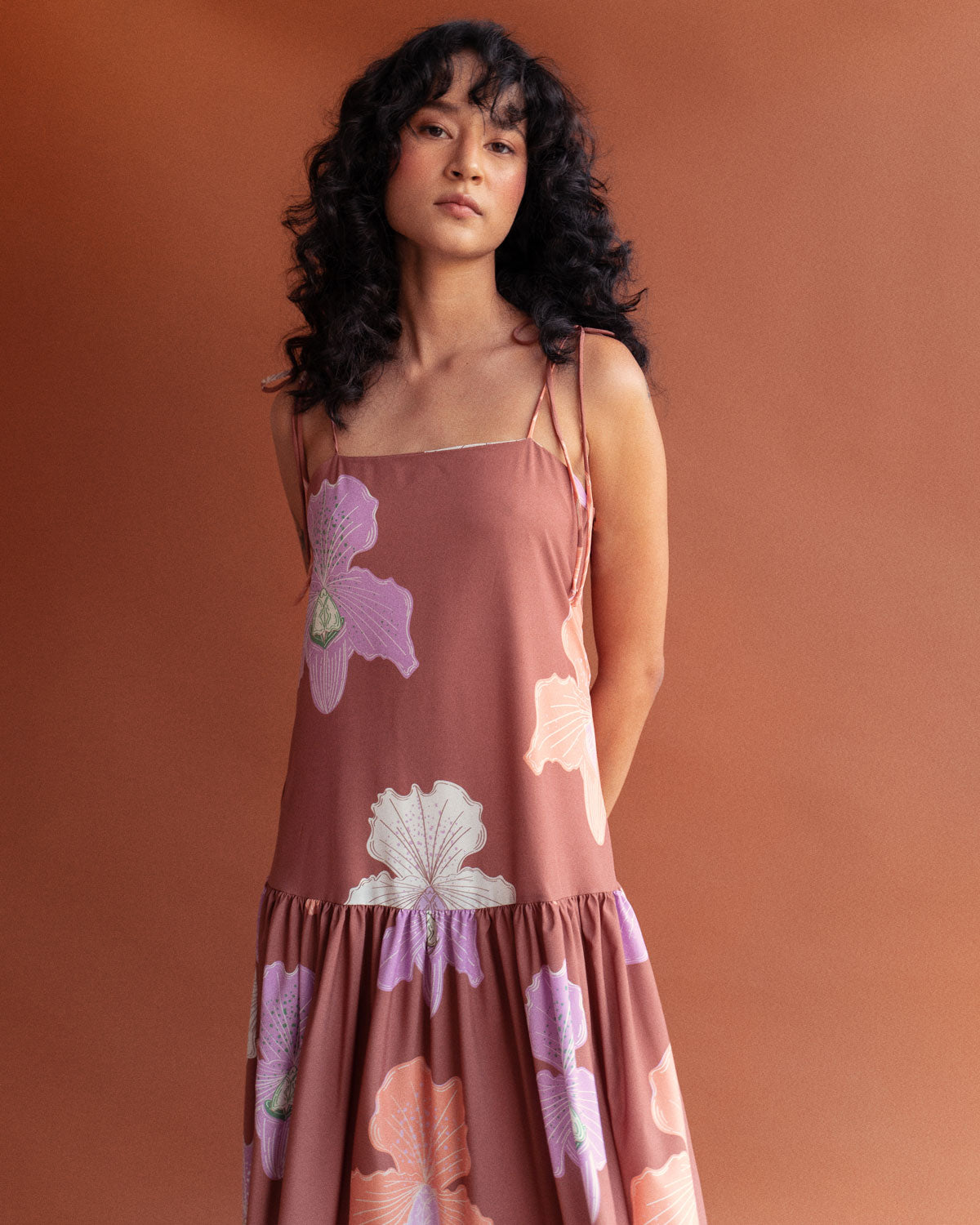 Vestido Cambria Café