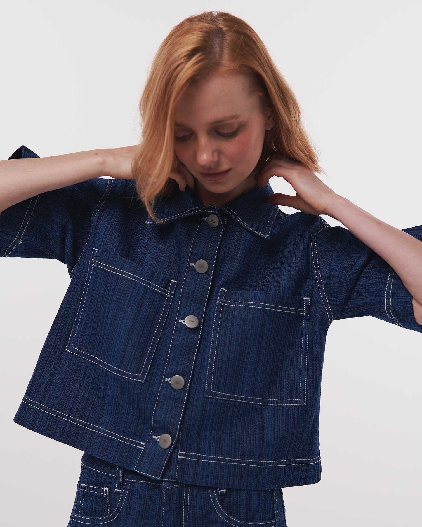 Top Escala Navy