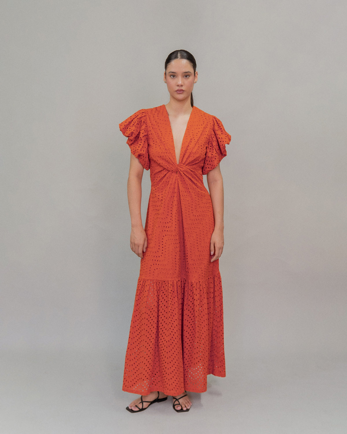 Vestido Azucena Naranja
