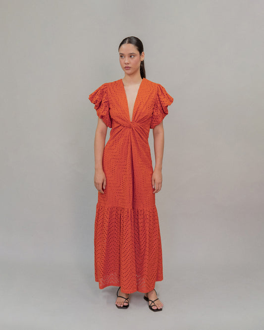 Vestido Azucena Naranja