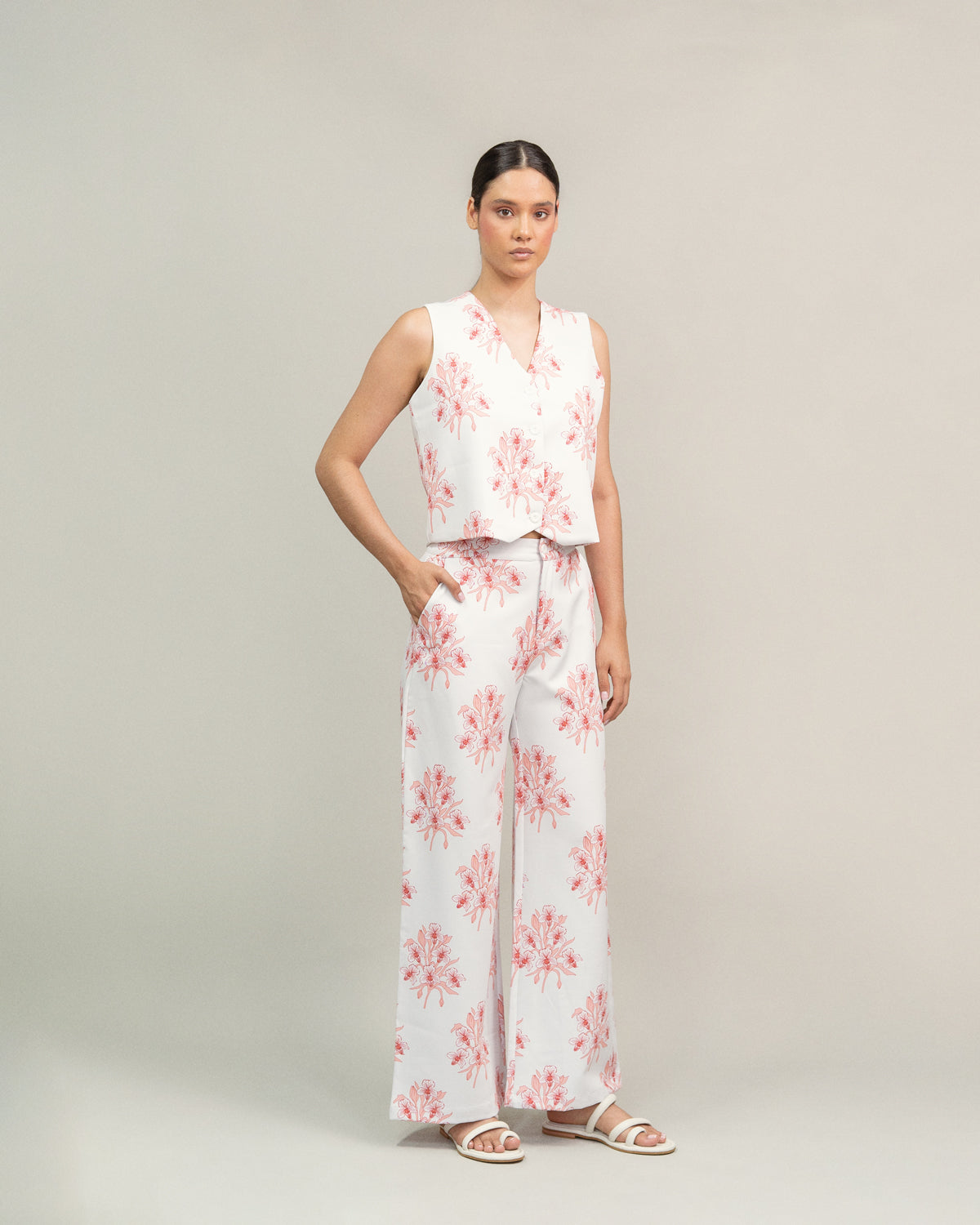 Pantalón Bouquet Coral