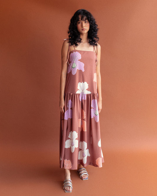 Vestido Cambria Café